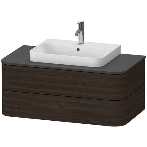 Duravit Waschtischunterschrank wandhängend „Happy D.2 Plus“ Nussbaum gebürstet Duravit Waschtischunterschrank wandhängend „Happy D.2 Plus“ Nussbaum gebürstet