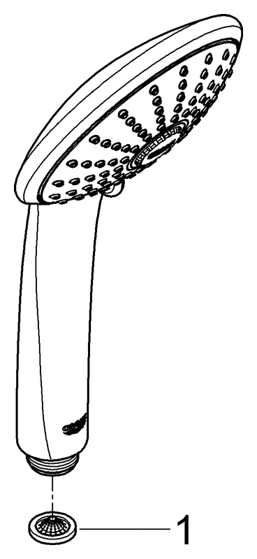 Grohe Euphoria 110 Massage Handbrause 3 Strahlarten chrom Grohe Euphoria 110 Massage Handbrause 3 Strahlarten chrom