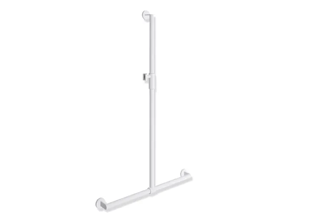 HEWI Haltegriff „System 900“ in Weiß tiefmatt / Hellgrau matt, Befestigung verdeckt HEWI Haltegriff „System 900“ in Weiß tiefmatt / Hellgrau matt, Befestigung verdeckt