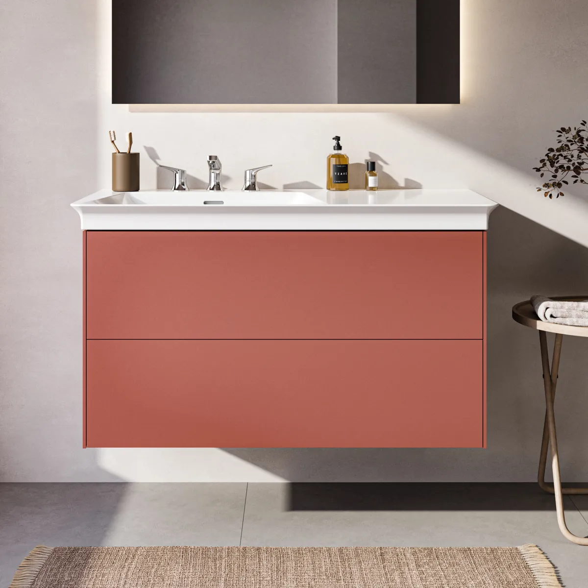 Ideal Standard Möbelwaschtischunterschrank Conca 1000x505mm 2 Auszüge Sunset matt