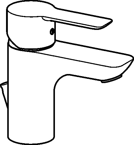 Einhand-Waschtischarmatur „Ligna“ Ausladung 94 mm in Chrom Einhand-Waschtischarmatur „Ligna“ Ausladung 94 mm in Chrom