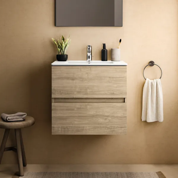 Ideal Standard Möbelwaschtischunterschrank Eurovit+ 2 Auszüge Hamilton Eiche 600x440x550mm Ideal Standard Möbelwaschtischunterschrank Eurovit+ 2 Auszüge Hamilton Eiche 600x440x550mm