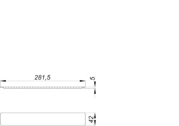 Abdeckung CeraWall Select Edelstahl matt Abdeckung CeraWall Select Edelstahl matt