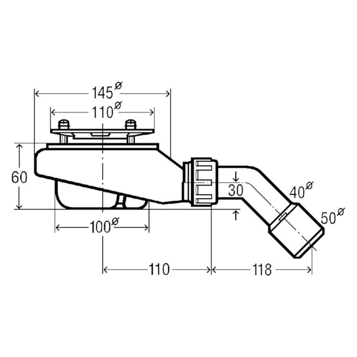 Set-Ablaufgarnitur mit Ablaufabdeckung Tempoplex Duschwannen Ablaufgarnitur, extraflach (60 mm) 6963.1 Set-Ablaufgarnitur mit Ablaufabdeckung Tempoplex Duschwannen Ablaufgarnitur, extraflach (60 mm) 6963.1