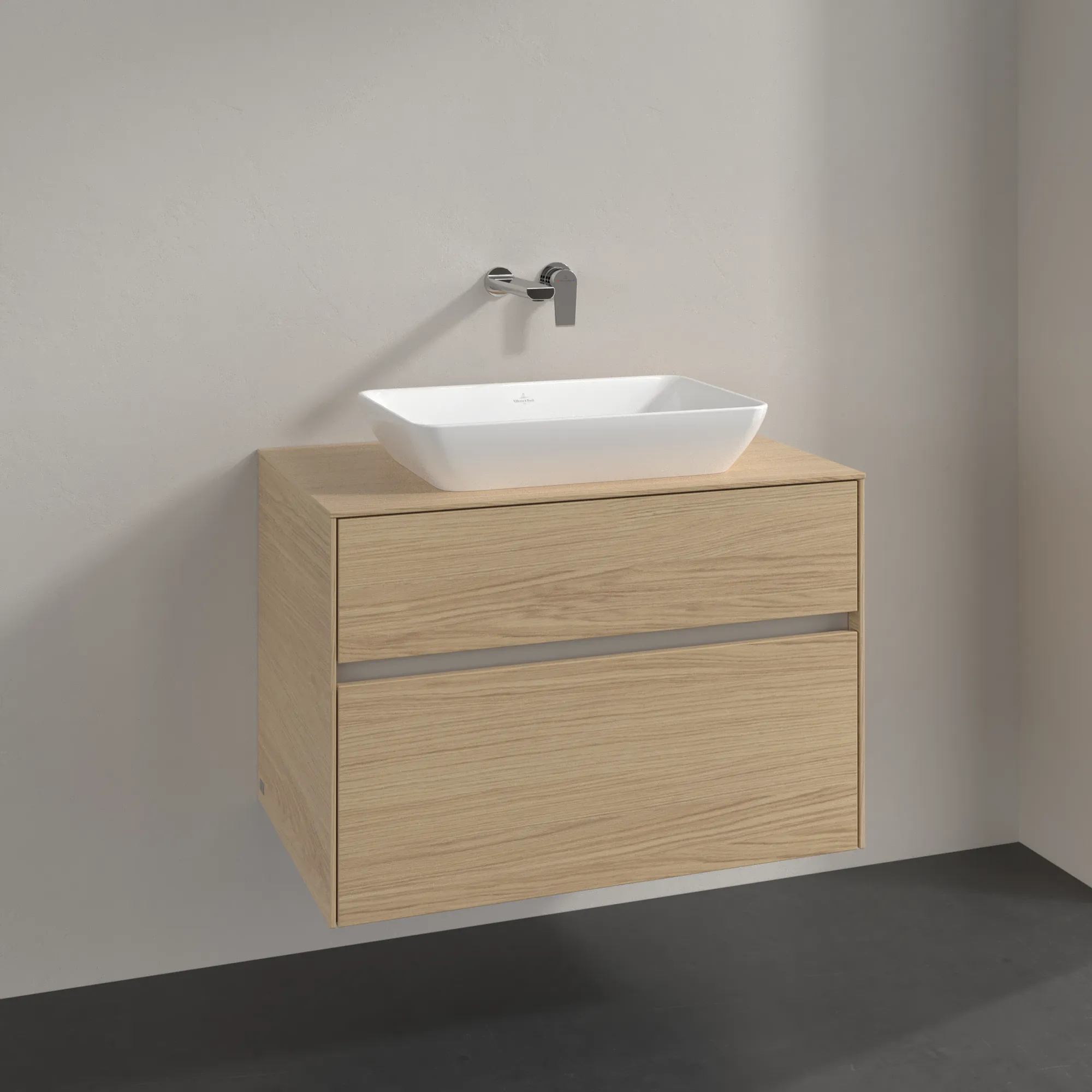 Villeroy & Boch Collaro Waschbeckenunterschrank C10800 800x548x500mm Eckig Nordic Oak