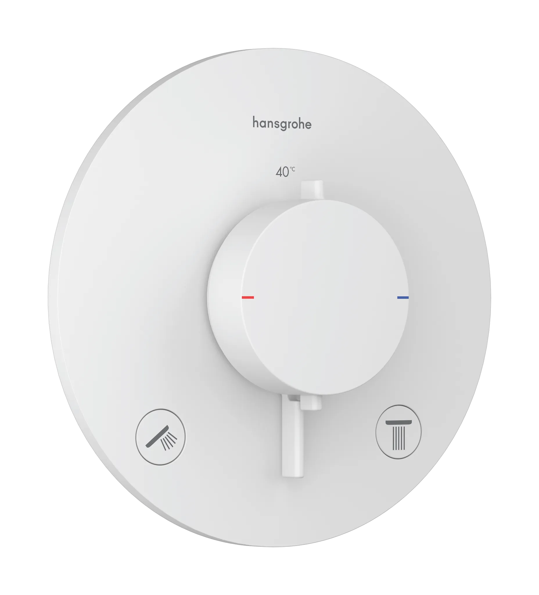 Hansgrohe Ecostat Comfort S Thermostat Unterputz für 2 Verbraucher, Mattweiß Hansgrohe Ecostat Comfort S Thermostat Unterputz für 2 Verbraucher, Mattweiß