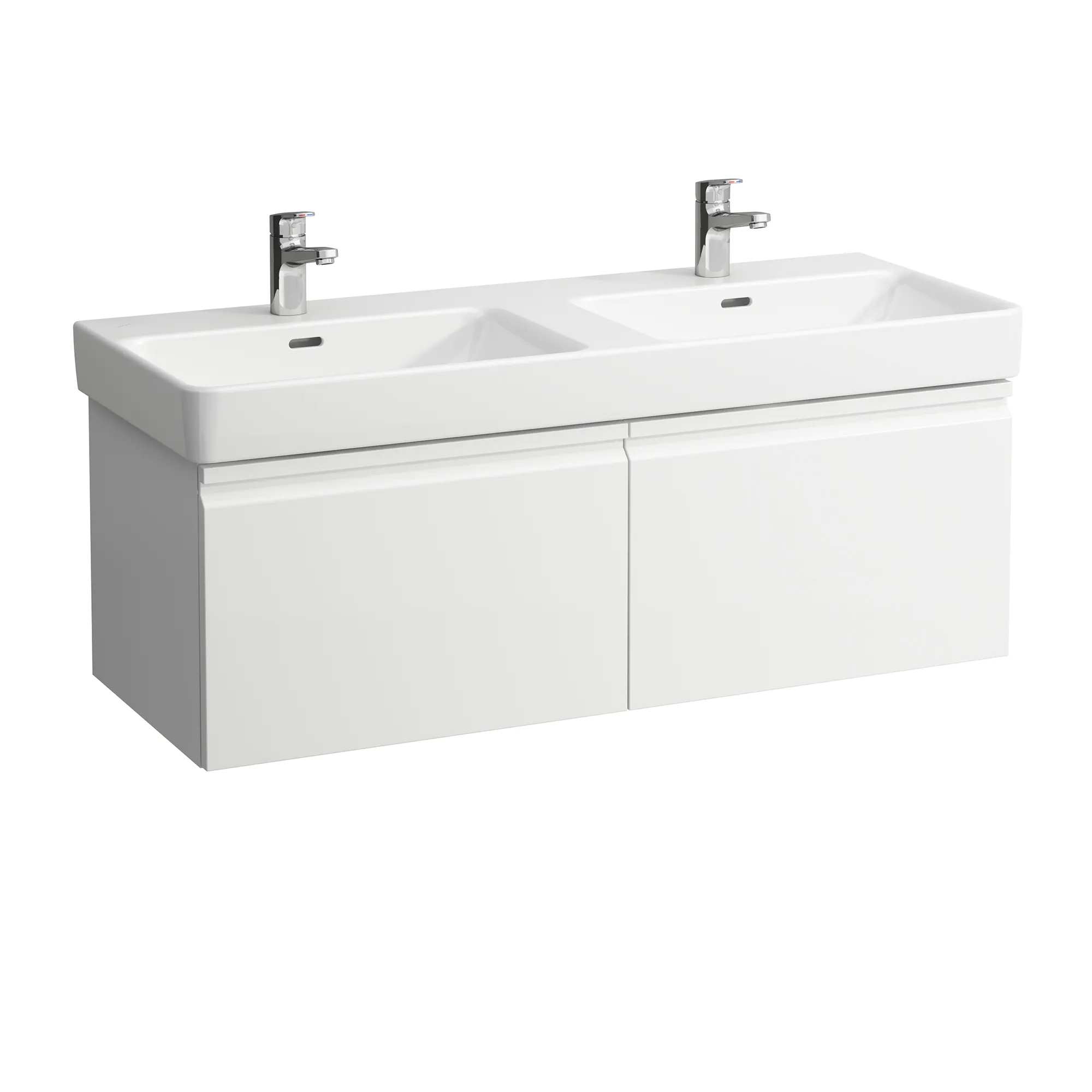 Laufen Waschtischunterbau PRO S 450x1159x397, 2 Schubladen, Innenschubladen mit Griffmulde, H814966, weiß glänzend Laufen Waschtischunterbau PRO S 450x1159x397, 2 Schubladen, Innenschubladen mit Griffmulde, H814966, weiß glänzend