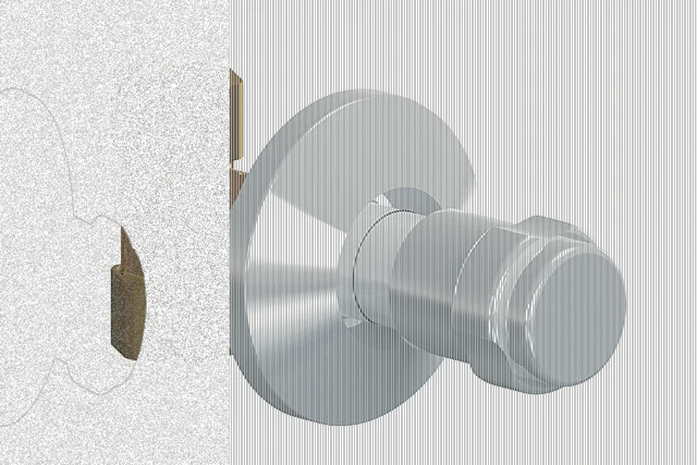 Geräteventil zu 405 verchromt, 110 mm Geräteventil zu 405 verchromt, 110 mm