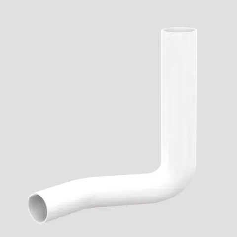 SANIT Spülbogen d:50x44 links versetzt 80mm weiß