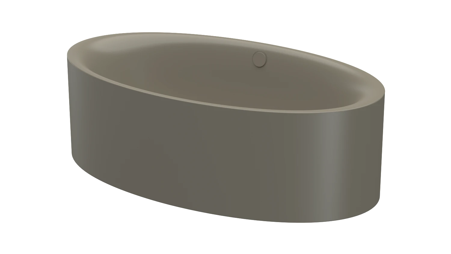 Bette oval Badewanne „BetteEve Oval Silhouette“ 180 × 100 cm in Graphite