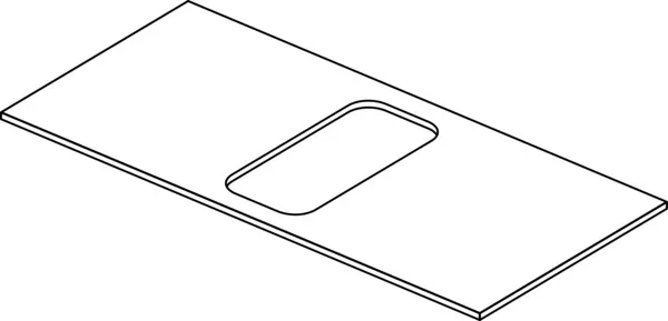 Ideal Standard Waschtischplatte Conca, weiß, 802 x 373 mm Ideal Standard Waschtischplatte Conca, weiß, 802 x 373 mm