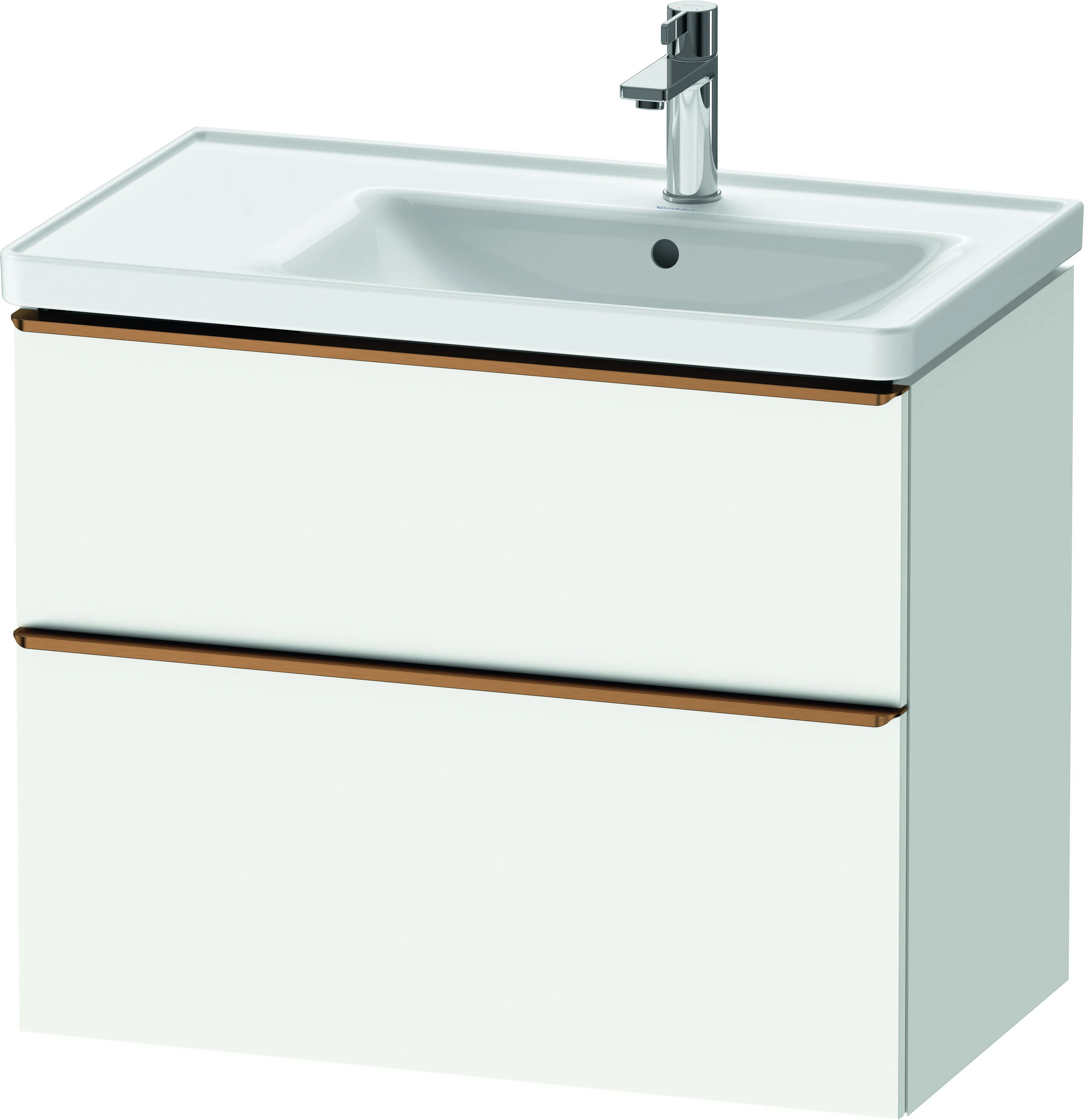 Duravit Waschtischunterschrank wandhängend „D-Neo“ 78,4 × 62,5 × 45,2 cm Weiß Matt