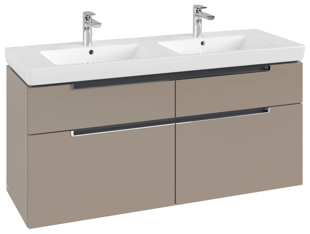 Villeroy & Boch Waschbeckenunterschrank Subway 2.0 A91710 1287x590x449mm 4 Ausz. WT m.tig Soft Grey