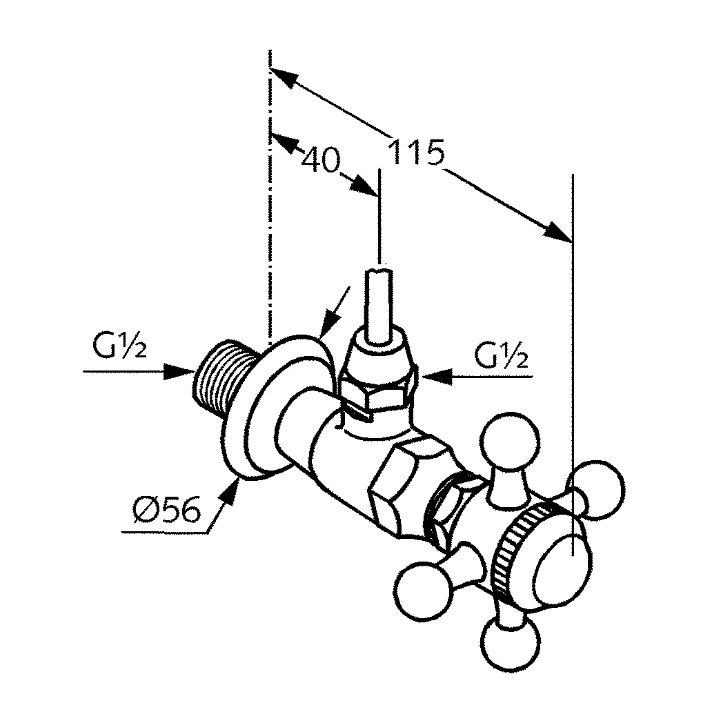 Kludi 1926 Eckventil DN15 chrom Kludi 1926 Eckventil DN15 chrom