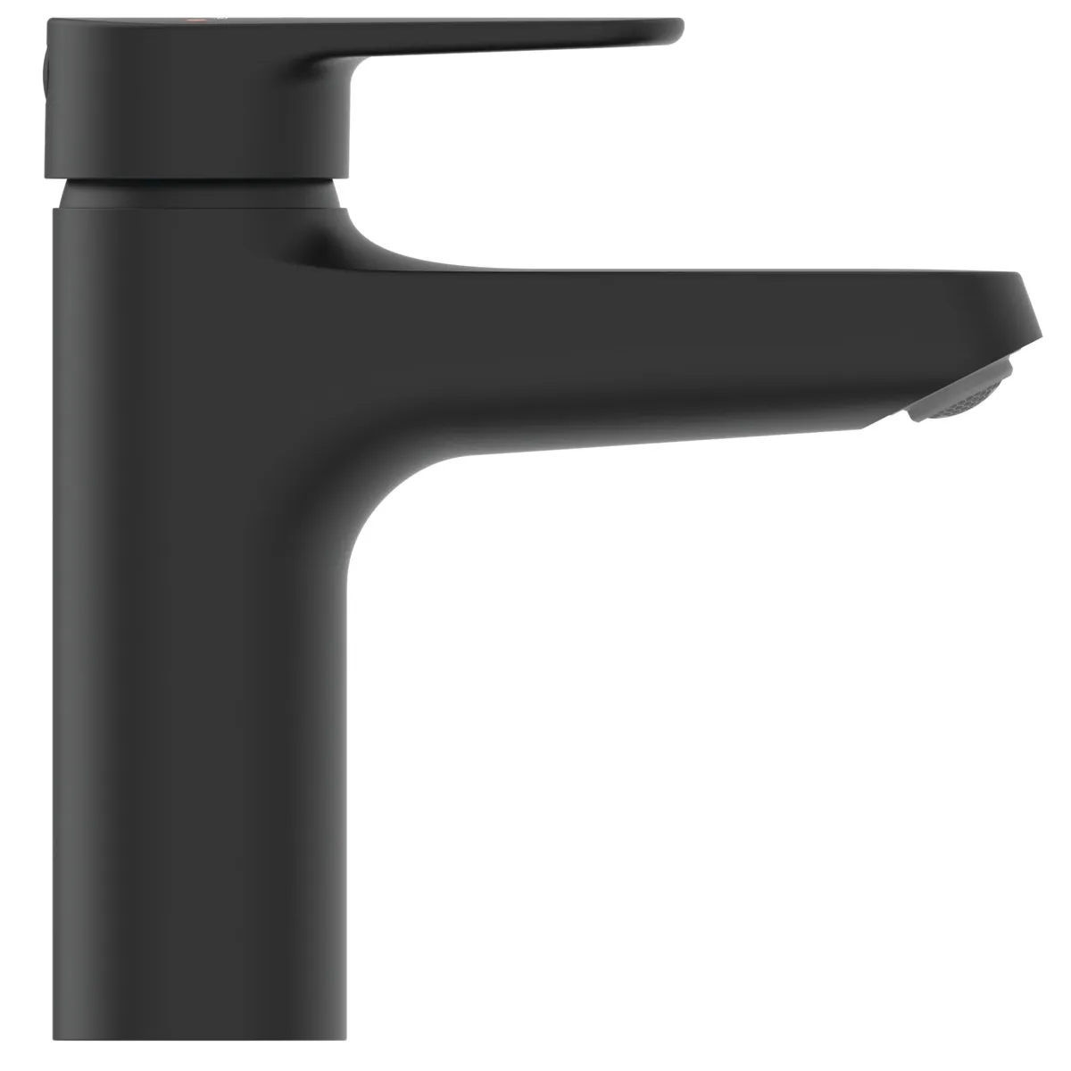 Ideal Standard Alu+ Waschtischarmatur, Ausladung 120 mm, Silk Black, Einhebelmischer mit BlueStart Technologie und FirmFlow Kartusche