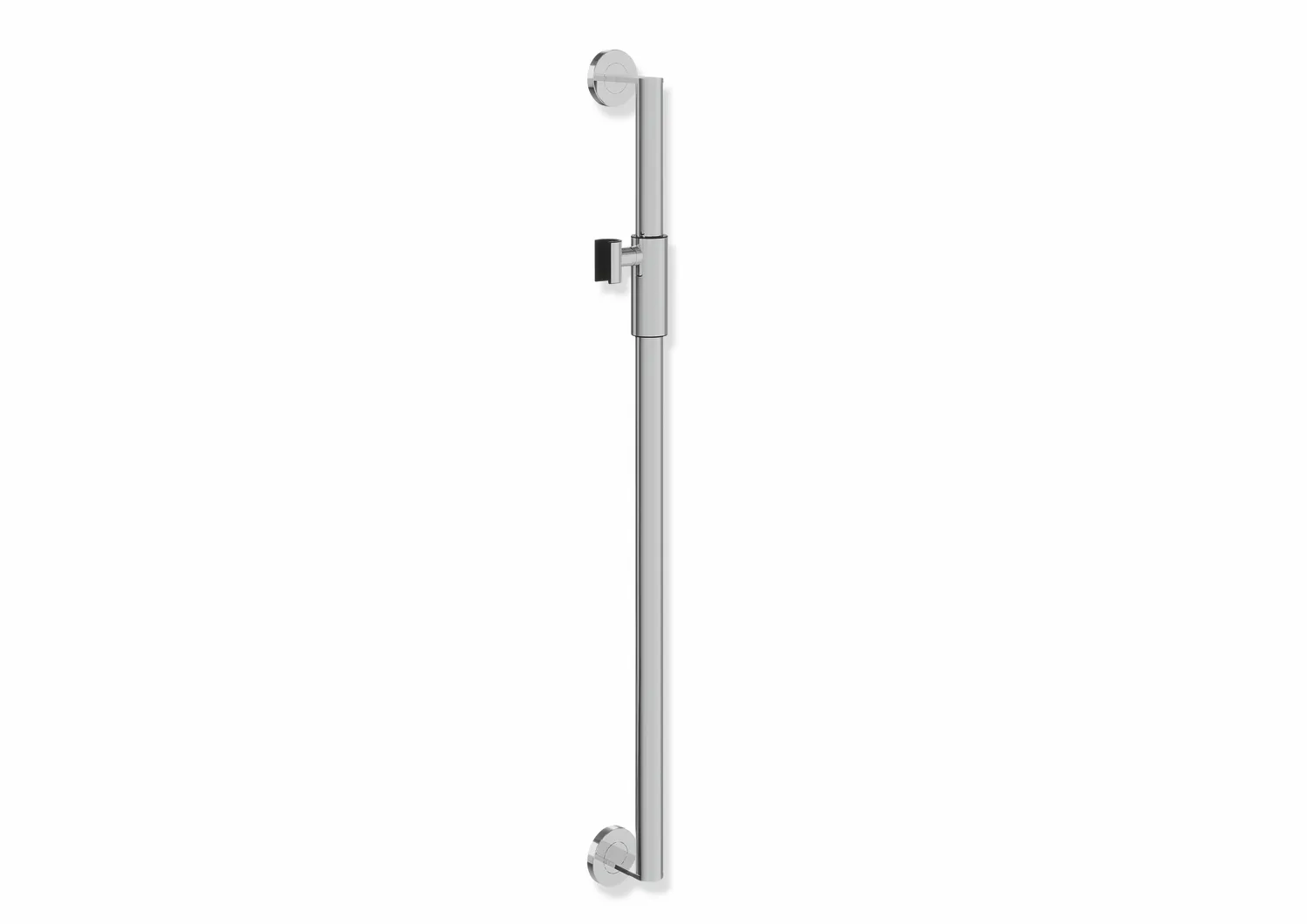 Brausehalterstange, Edelstahl, verchromt, Achsmaß 900 mm, D: 32 mm, mit magnetischem Brausehalter Brausehalterstange, Edelstahl, verchromt, Achsmaß 900 mm, D: 32 mm, mit magnetischem Brausehalter