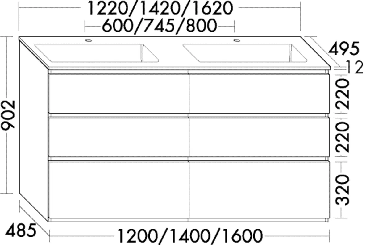burgbad Lin20 Mi-Waschtisch inkl. WTU (SGIC142) Mineralguss-Doppelwaschtisch burgbad Lin20 Mi-Waschtisch inkl. WTU (SGIC142) Mineralguss-Doppelwaschtisch