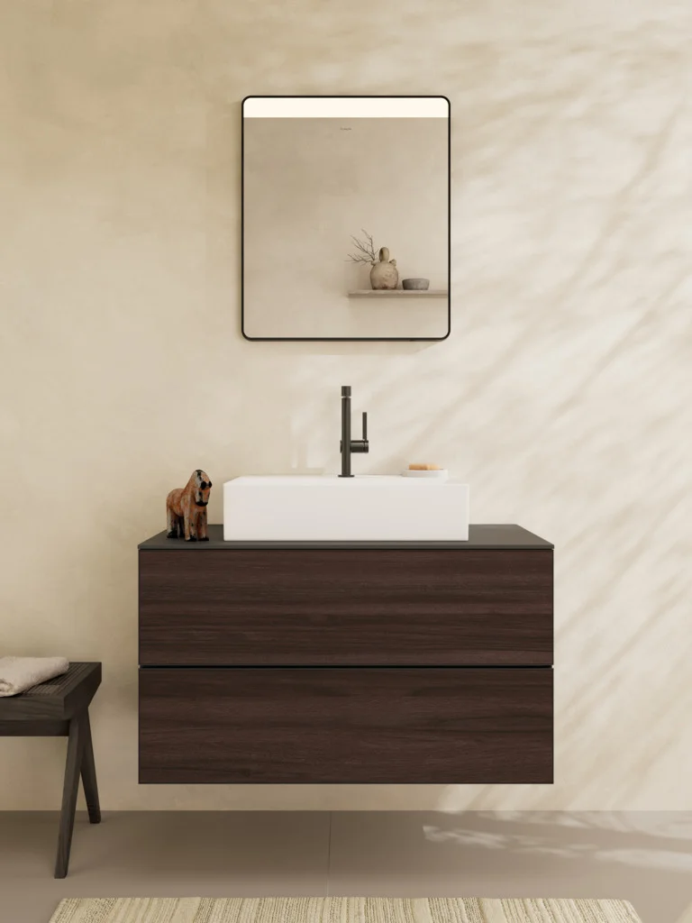 Hansgrohe Xevolos E Aufsatzwaschtisch, Keramik, 600x480 mm, glänzend, SmartClean, geschliffen, ohne Überlauf