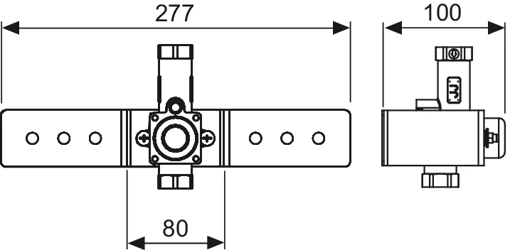 TECEbox Urinalspülergehäuse U 1 mit Haltebügel TECEbox Urinalspülergehäuse U 1 mit Haltebügel