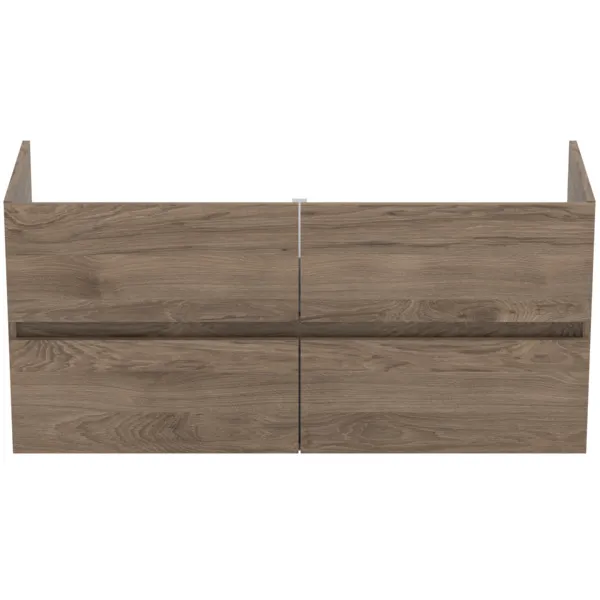 Ideal Standard Waschtischunterschrank „Eurovit+“ 120 × 55 × 44 cm Nussbaum geflammt