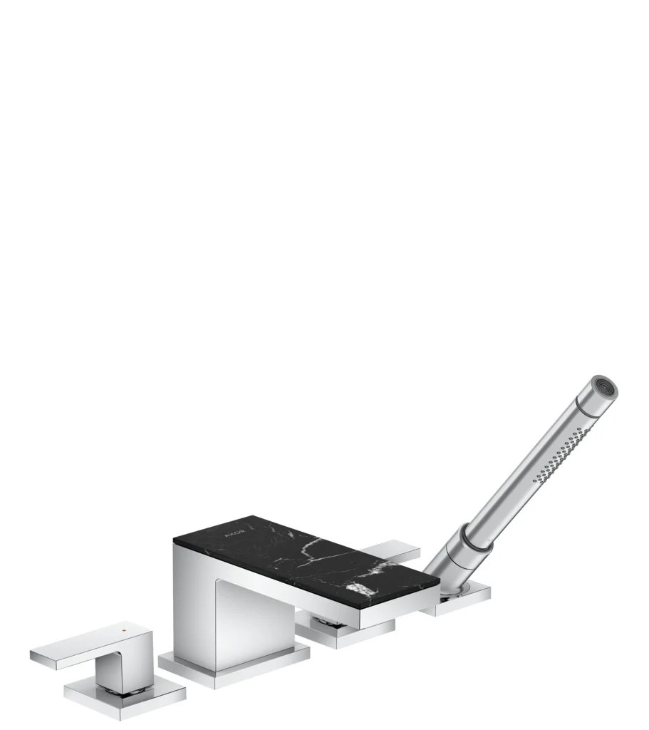 Hansgrohe AXOR MyEdition 4-Loch Wannenrandarmatur Chrom, Ausladung 151 mm, max. Durchfluss 22 l/min, Wannenrandmontage