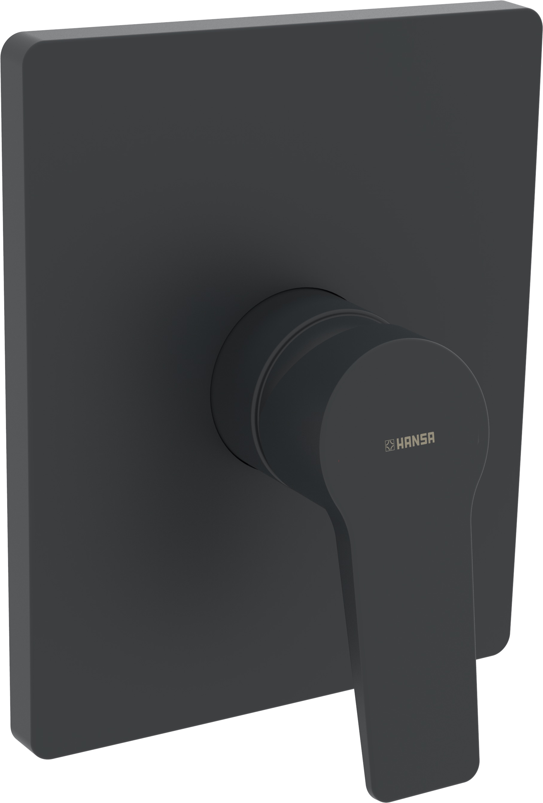 HansaTWIST Duscharmatur Hansacolour Einhebelmischer Fertigset für Brause-Batterie 8985 Rosette eckig Matt-Schwarz HansaTWIST Duscharmatur Hansacolour Einhebelmischer Fertigset für Brause-Batterie 8985 Rosette eckig Matt-Schwarz