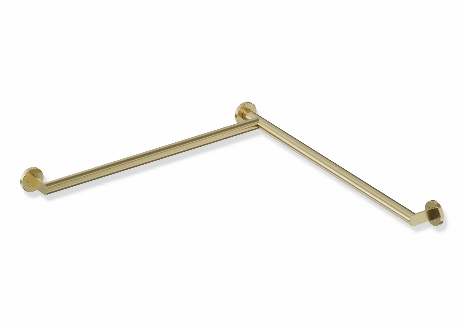 Dusch-, Wannenhandlauf des Systems 900, Edelstahl, PVD, waagerechte Längen 765 mm, D: 32 mm, Ausführung links, in Farbe CK (messing glänzend) Dusch-, Wannenhandlauf des Systems 900, Edelstahl, PVD, waagerechte Längen 765 mm, D: 32 mm, Ausführung links, in Farbe CK (messing glänzend)