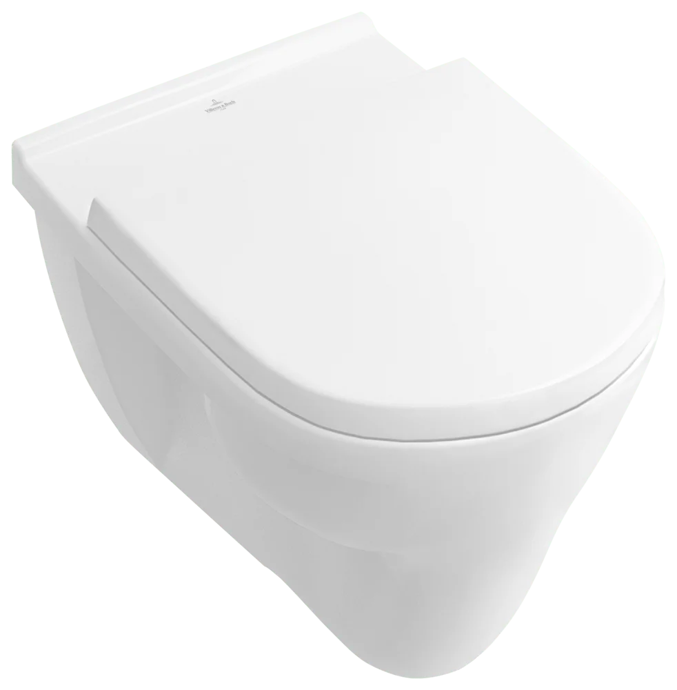 Villeroy & Boch O.novo Flachspül-WC 360x560x380mm ov wandhängend Abgang waagerecht Weiß Alpin