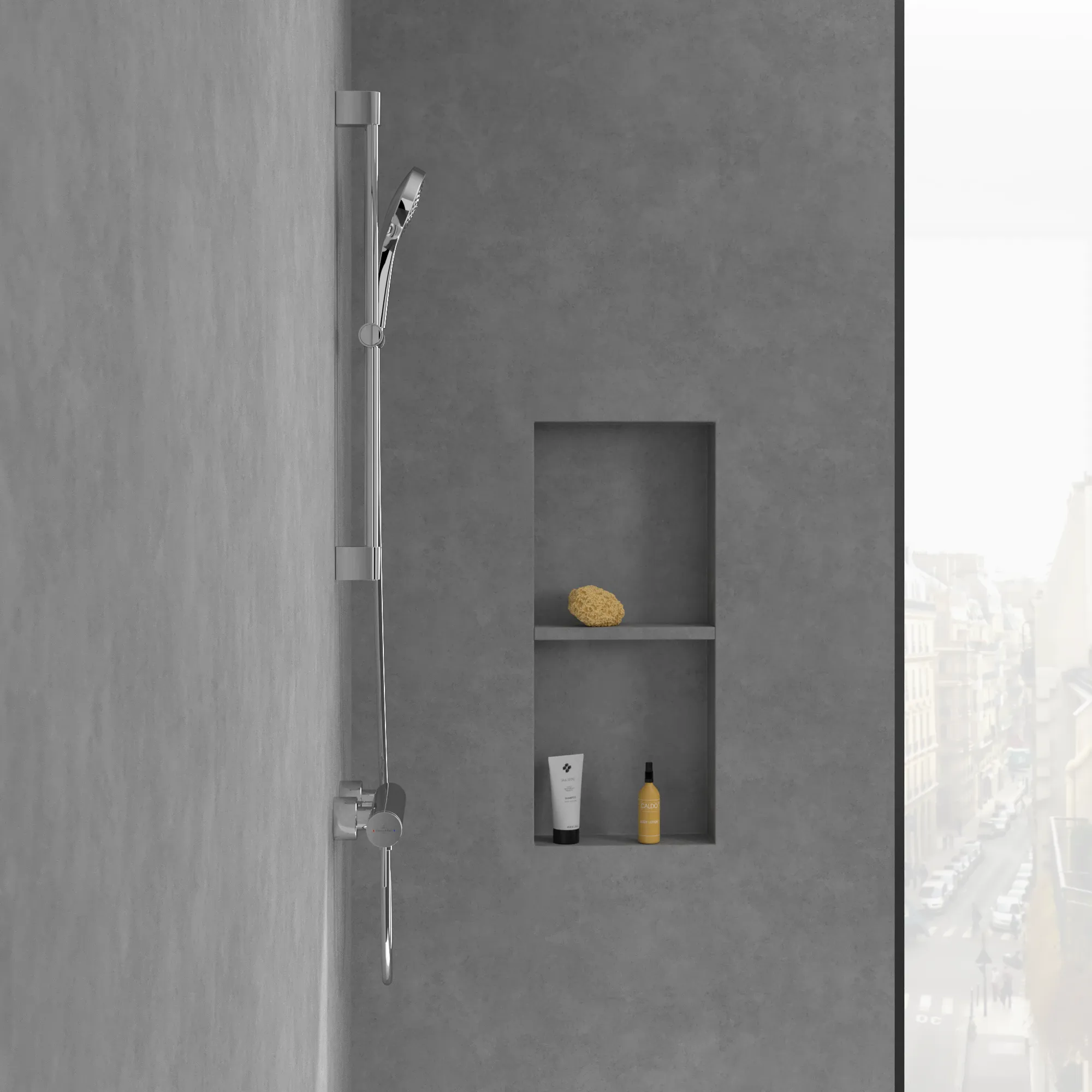 Einhand-Duscharmatur „Loop & Friends“ 9,6 cm in Chrom Einhand-Duscharmatur „Loop & Friends“ 9,6 cm in Chrom