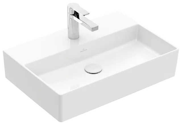 Villeroy & Boch Wandwaschtisch aus TitanCeram geschliffen „Memento 2.0“ 600 × 420 × 135 mm, mit Hahnlochbohrung, Hahnlochposition mittig in Weiß Alpin Villeroy & Boch Wandwaschtisch aus TitanCeram geschliffen „Memento 2.0“ 600 × 420 × 135 mm, mit Hahnlochbohrung, Hahnlochposition mittig in Weiß Alpin