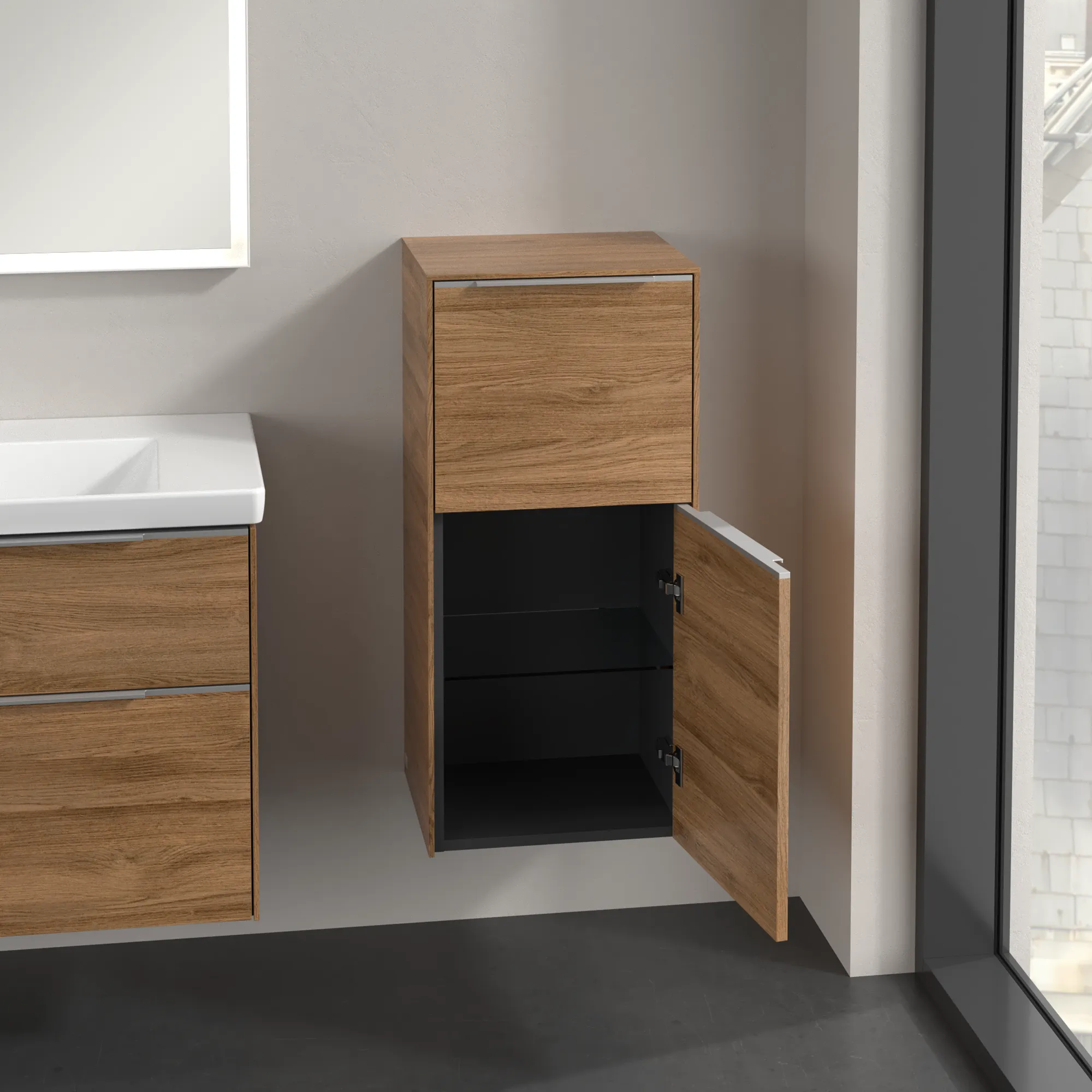 Villeroy & Boch Subway 3.0 Seitenschrank C59500, 400x860x362 mm, Kansas Oak