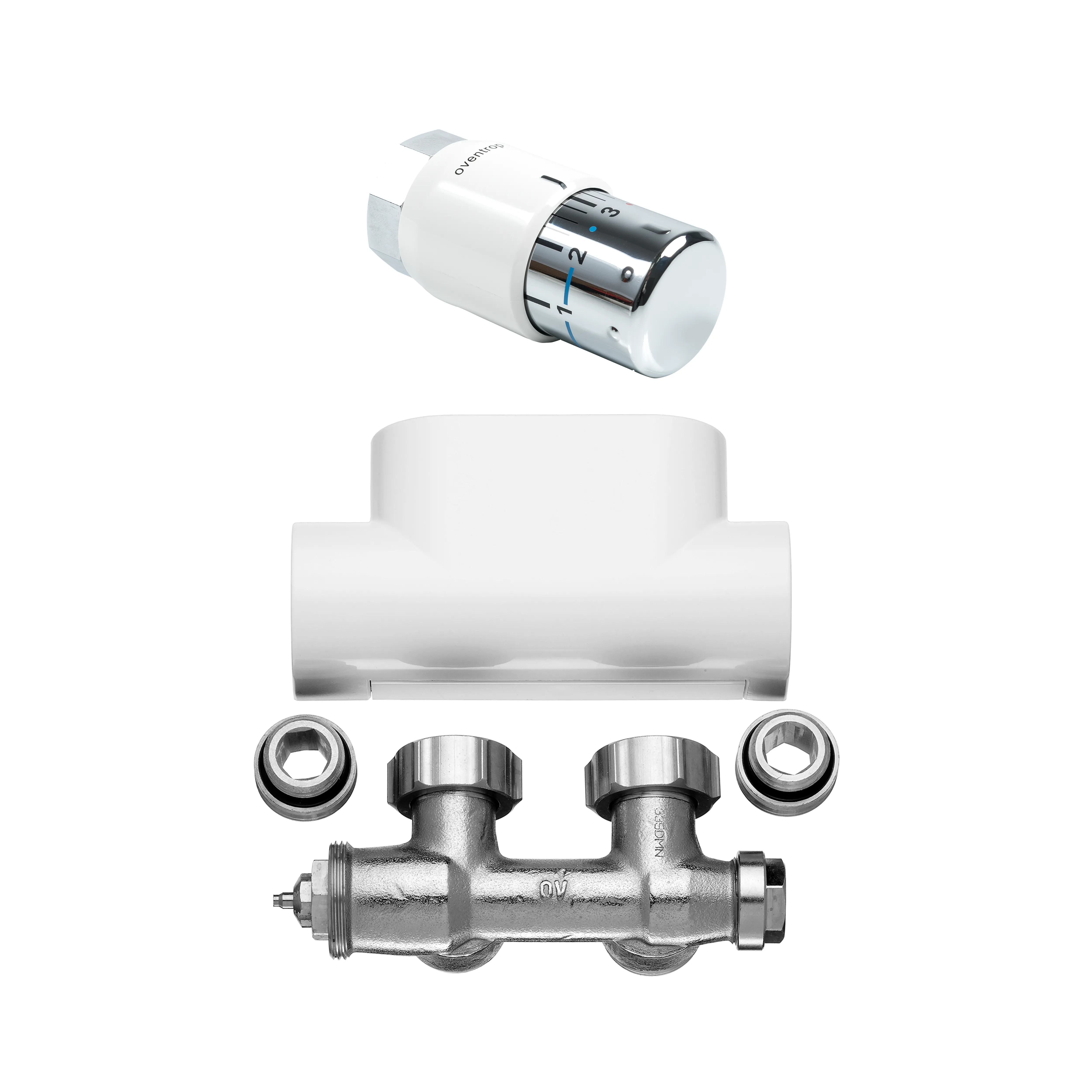 Kermi Set Ventilhahnblock Eckform in Kermi Set Ventilhahnblock Eckform in