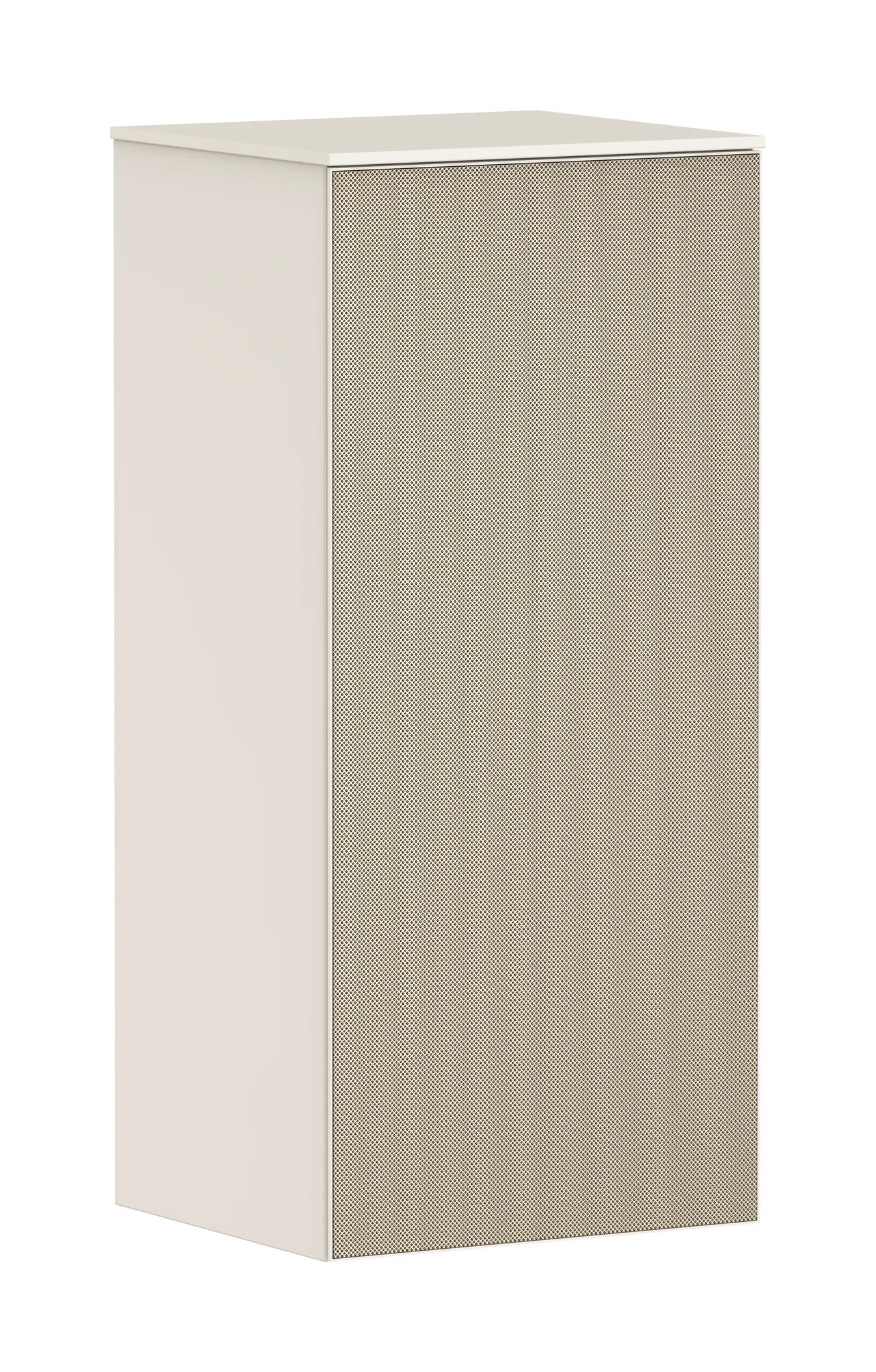 Xevolos E Halbhochschrank Sandbeige Matt 400/360, Türanschlag links Bronze Struktur