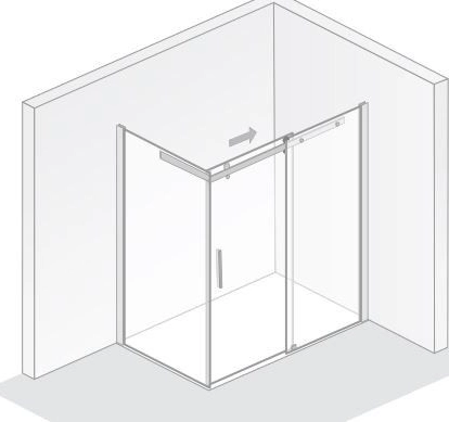 HSK teilgerahmte Duschabtrennung Schiebetür 2-teilig mit Seitenwand „Premium Softcube“ Glas Klar hell, Profile Chromoptik (Alu Hochglanz poliert) HSK teilgerahmte Duschabtrennung Schiebetür 2-teilig mit Seitenwand „Premium Softcube“ Glas Klar hell, Profile Chromoptik (Alu Hochglanz poliert)