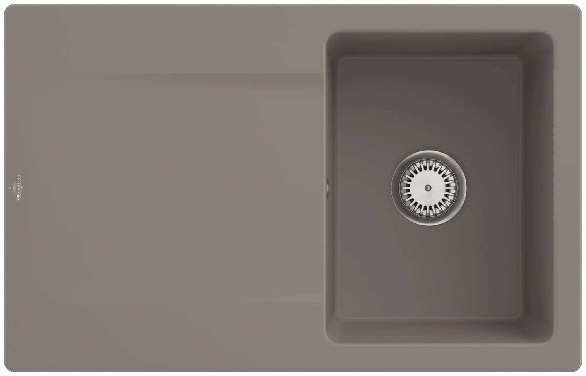 Villeroy & Boch Einbauspüle Siluet 45, Timber CeramicPlus, 800x510 mm, 220 mm Höhe, 770x480 mm Aussparung