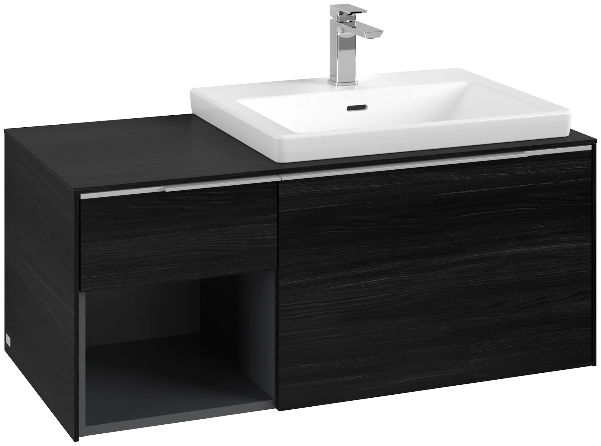Villeroy & Boch Subway 3.0 Waschbeckenunterschrank Black Oak, 1001x423x516mm Villeroy & Boch Subway 3.0 Waschbeckenunterschrank Black Oak, 1001x423x516mm