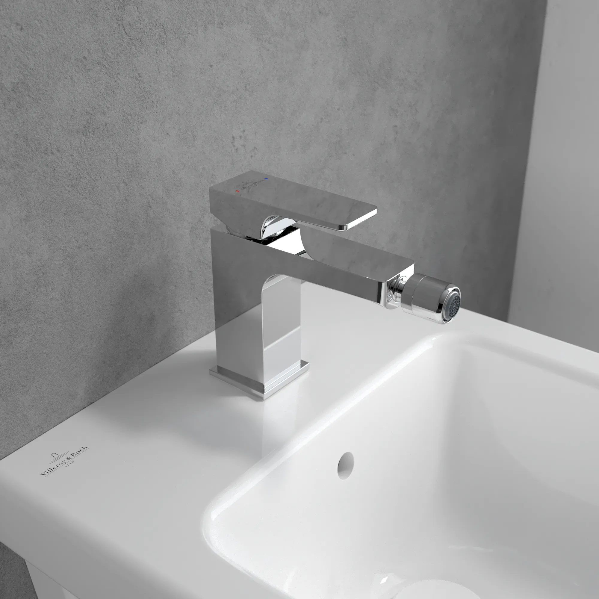 Einhebel-Bidetarmatur Architectura Square T125001000, 42 x 139 x 165 mm, Chrom Einhebel-Bidetarmatur Architectura Square T125001000, 42 x 139 x 165 mm, Chrom