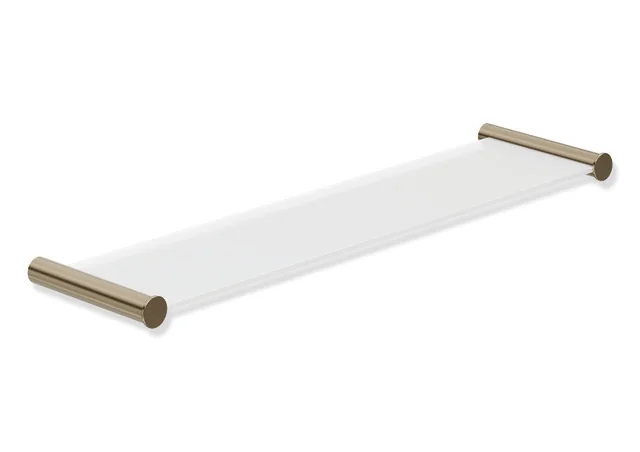 HEWI Ablage System 162, Edelstahl PVD, Glasplatte bronze gebürstet, 450 mm x 122 mm HEWI Ablage System 162, Edelstahl PVD, Glasplatte bronze gebürstet, 450 mm x 122 mm