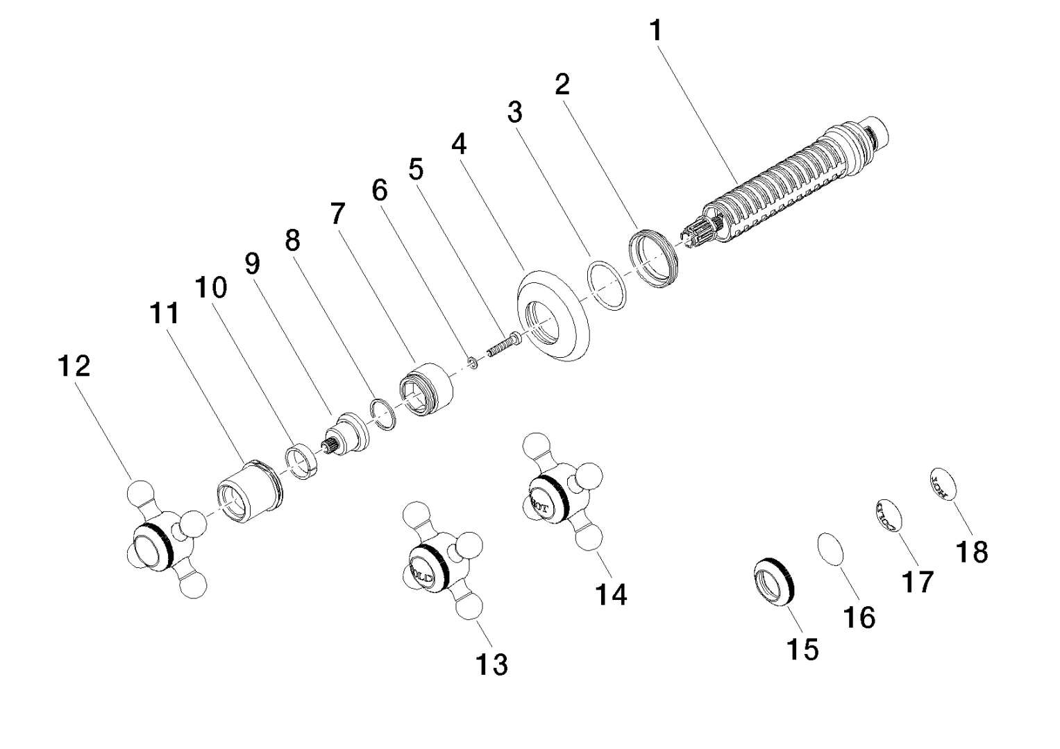 Unterputzventil rechtsschließend MADISON Chrom 36608361 Unterputzventil rechtsschließend MADISON Chrom 36608361