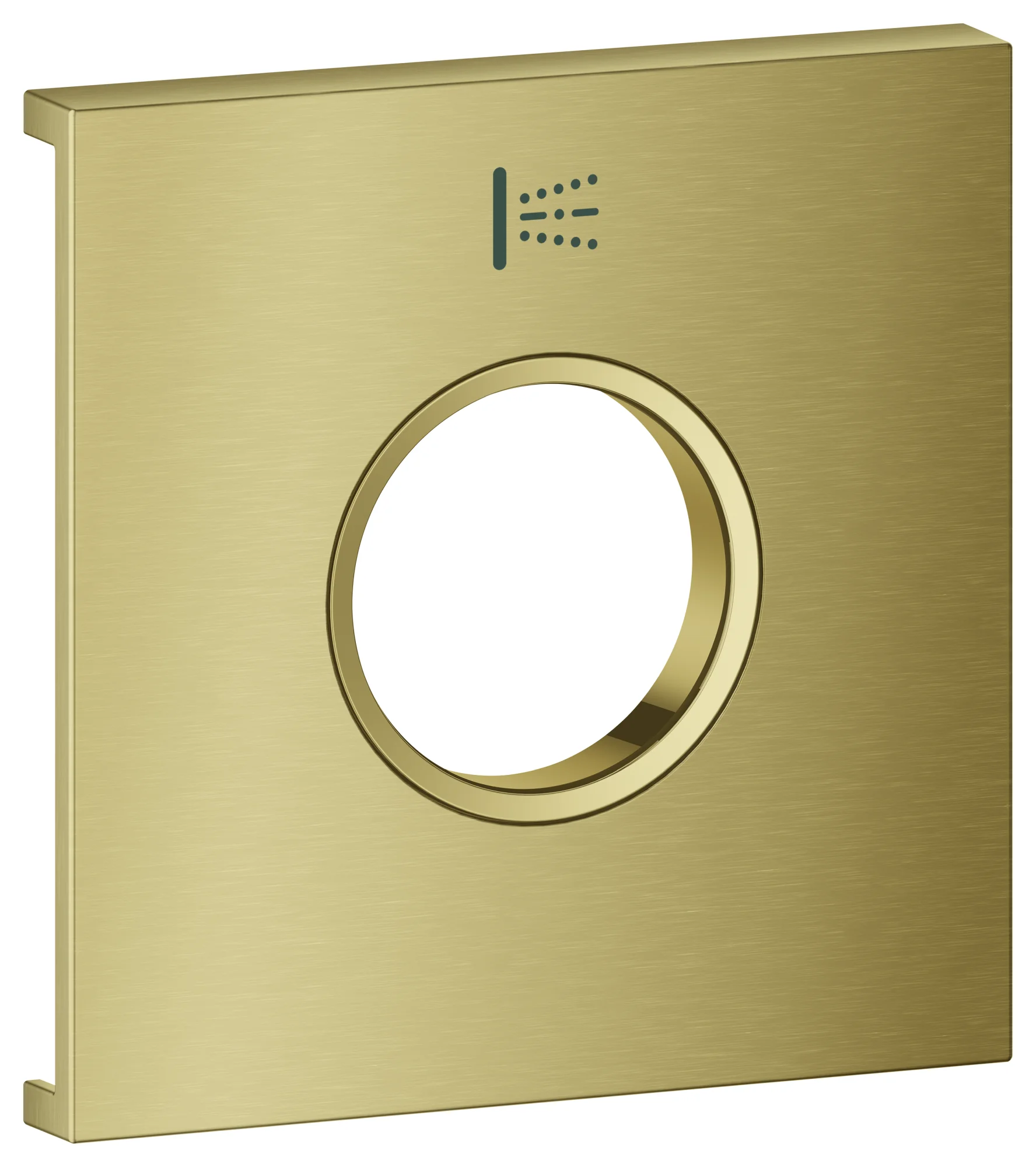 Metallplatte Grohtherm Aqua Tiles 107171, Symbol Seitenbrause, für Grohtherm Aqua Tiles Unterputz-Thermostate, chrom