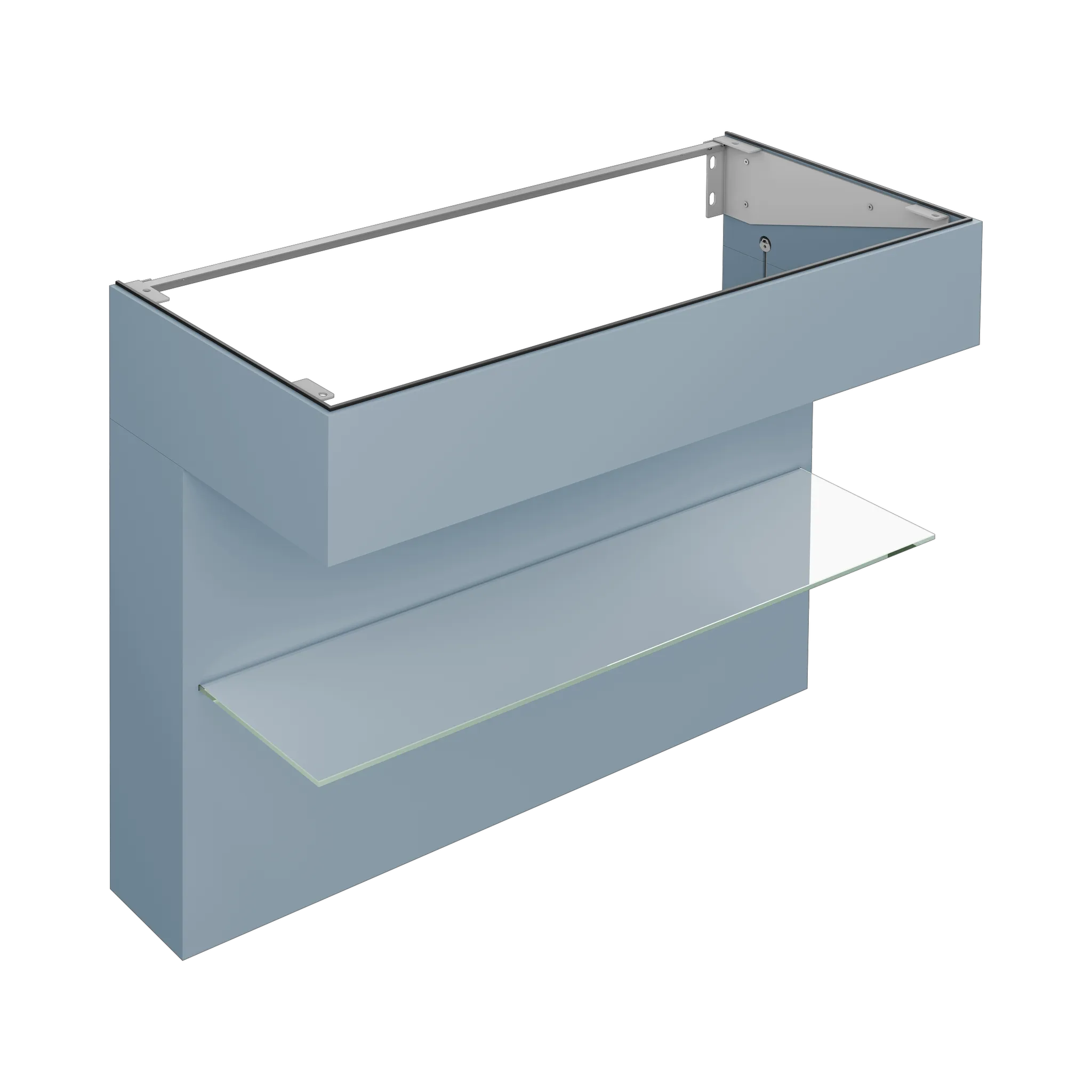 KEUCO EDITION 11 ART Waschtischunterbau mit Glasablage 1200x870x490 blue satin