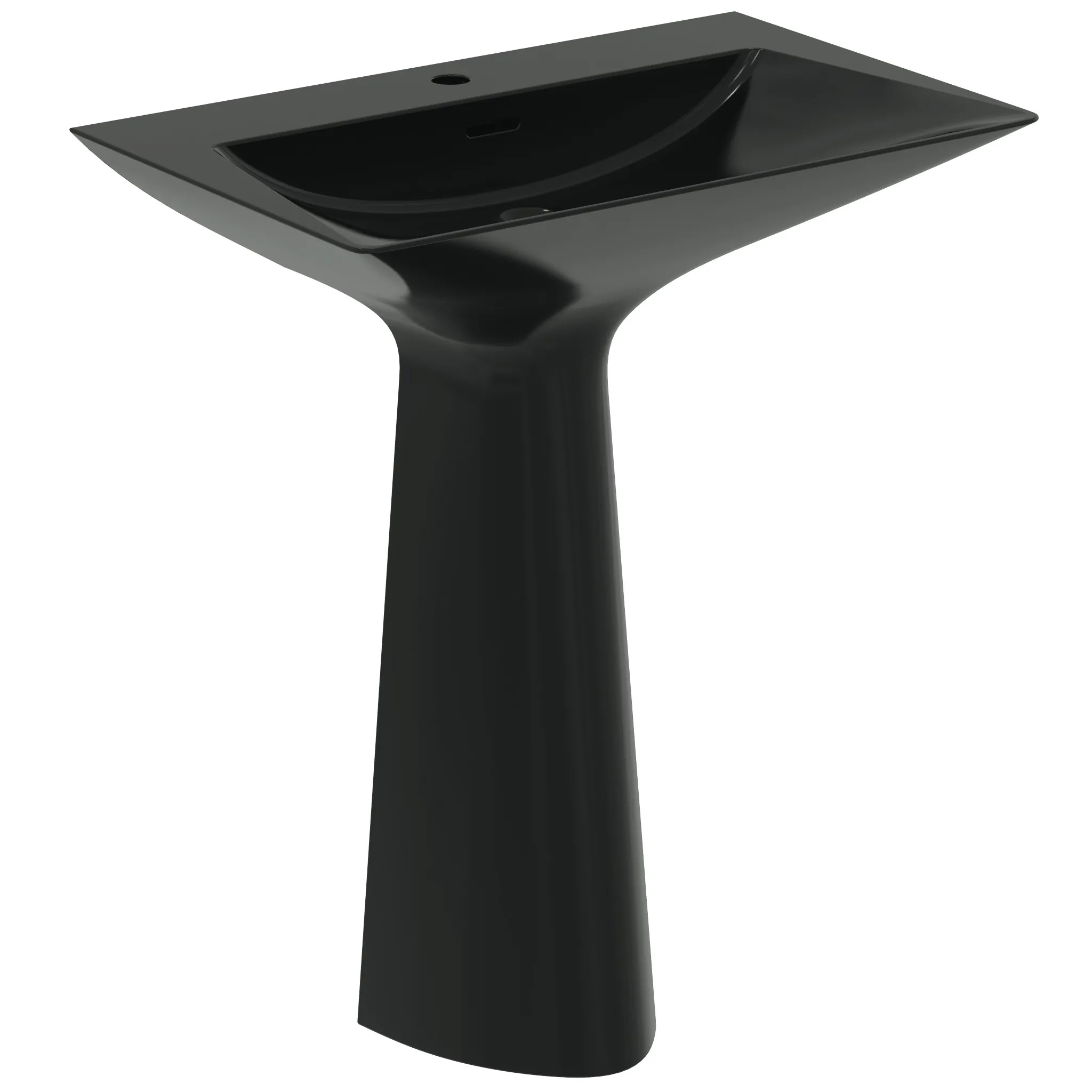Ideal Standard Säulenwaschtisch Tipo-Z, 1 Hahnloch, schwarz, 740x470x900 mm Ideal Standard Säulenwaschtisch Tipo-Z, 1 Hahnloch, schwarz, 740x470x900 mm