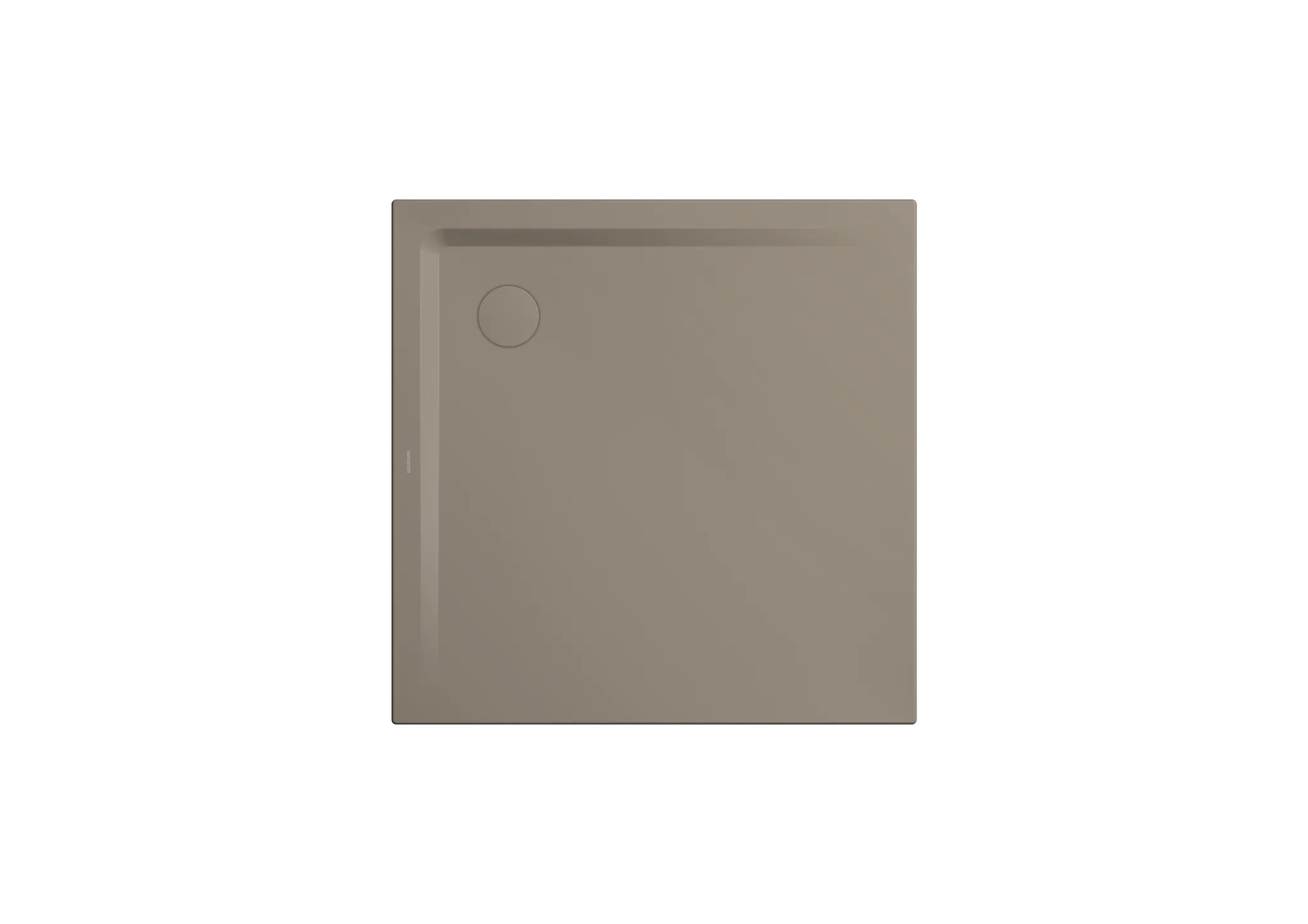 Kaldewei Duschwanne „Superplan“ 120 × 120 cm ohne Oberflächenbeschichtung, mit Perl-Effekt, in warm grey 60