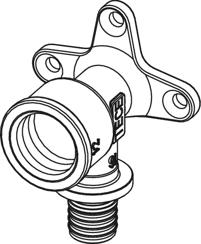 TECEflex Wandscheibe Dimension 20 × Rp 1/2″, Siliziumbronze TECEflex Wandscheibe Dimension 20 × Rp 1/2″, Siliziumbronze