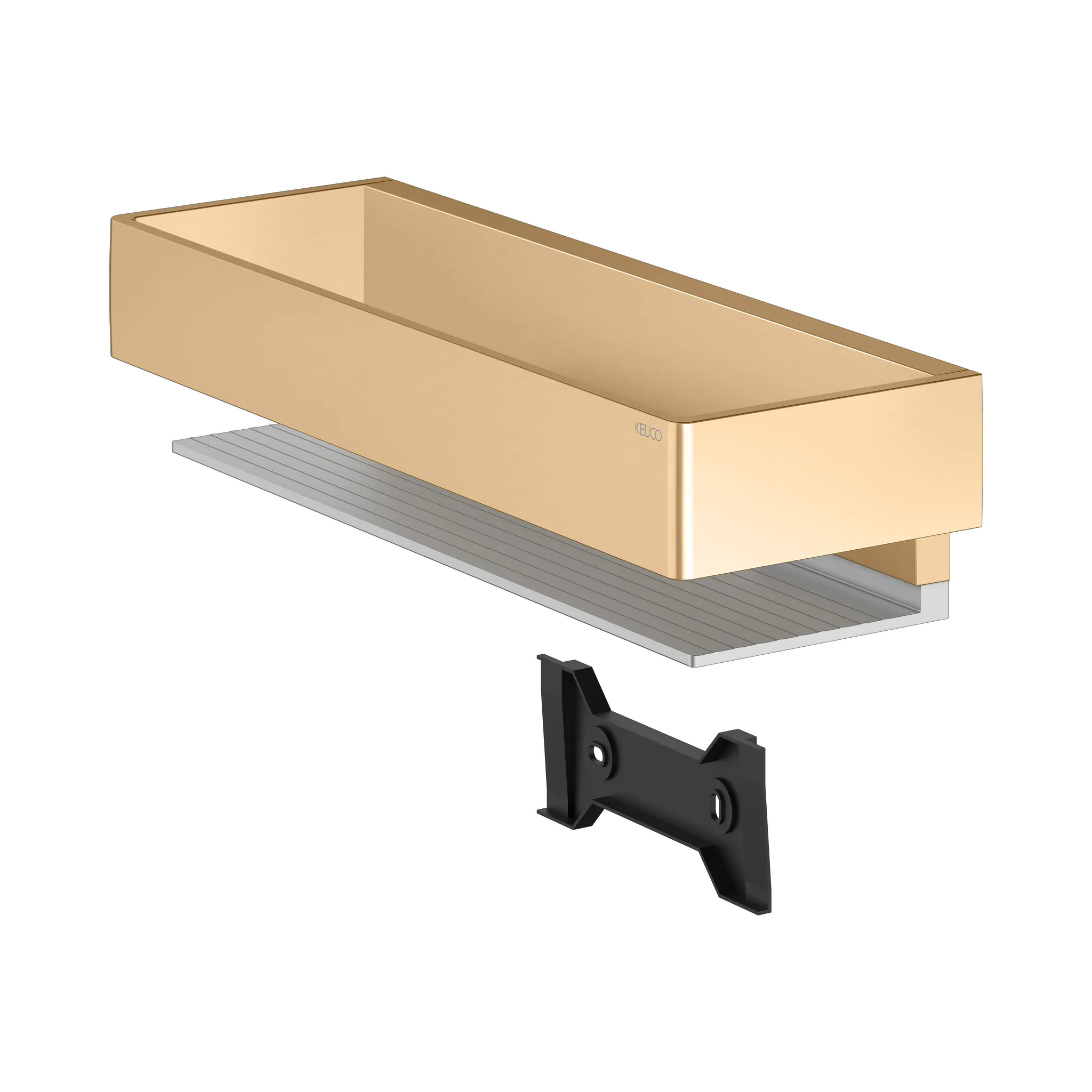 KEUCO EDITION 11 Duschablage Messing gebürstet / Alu