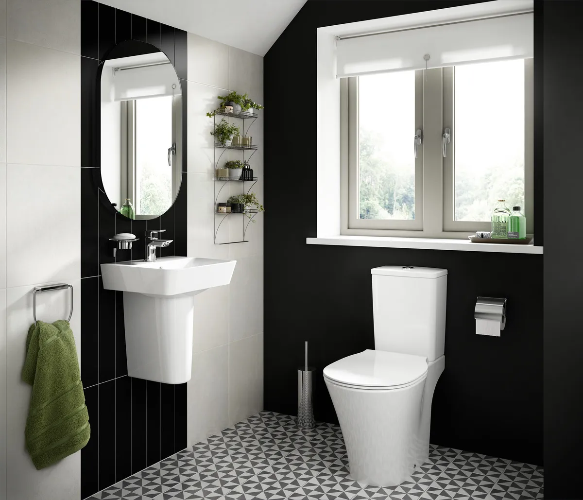 Waschbecken „ConnectAir“ 40 × 35 × 15 cm, Hahnlochposition mittig in Weiß Waschbecken „ConnectAir“ 40 × 35 × 15 cm, Hahnlochposition mittig in Weiß