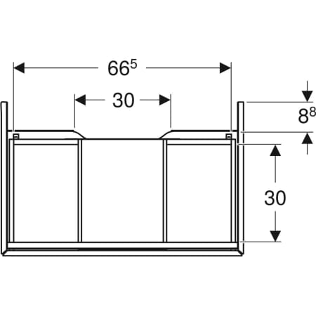 Geberit ONE Unterschrank für Waschtisch, schwarz matt, 74 x 26,6 x 47 cm, mit einer Schublade und Push-to-open-Mechanismus Geberit ONE Unterschrank für Waschtisch, schwarz matt, 74 x 26,6 x 47 cm, mit einer Schublade und Push-to-open-Mechanismus
