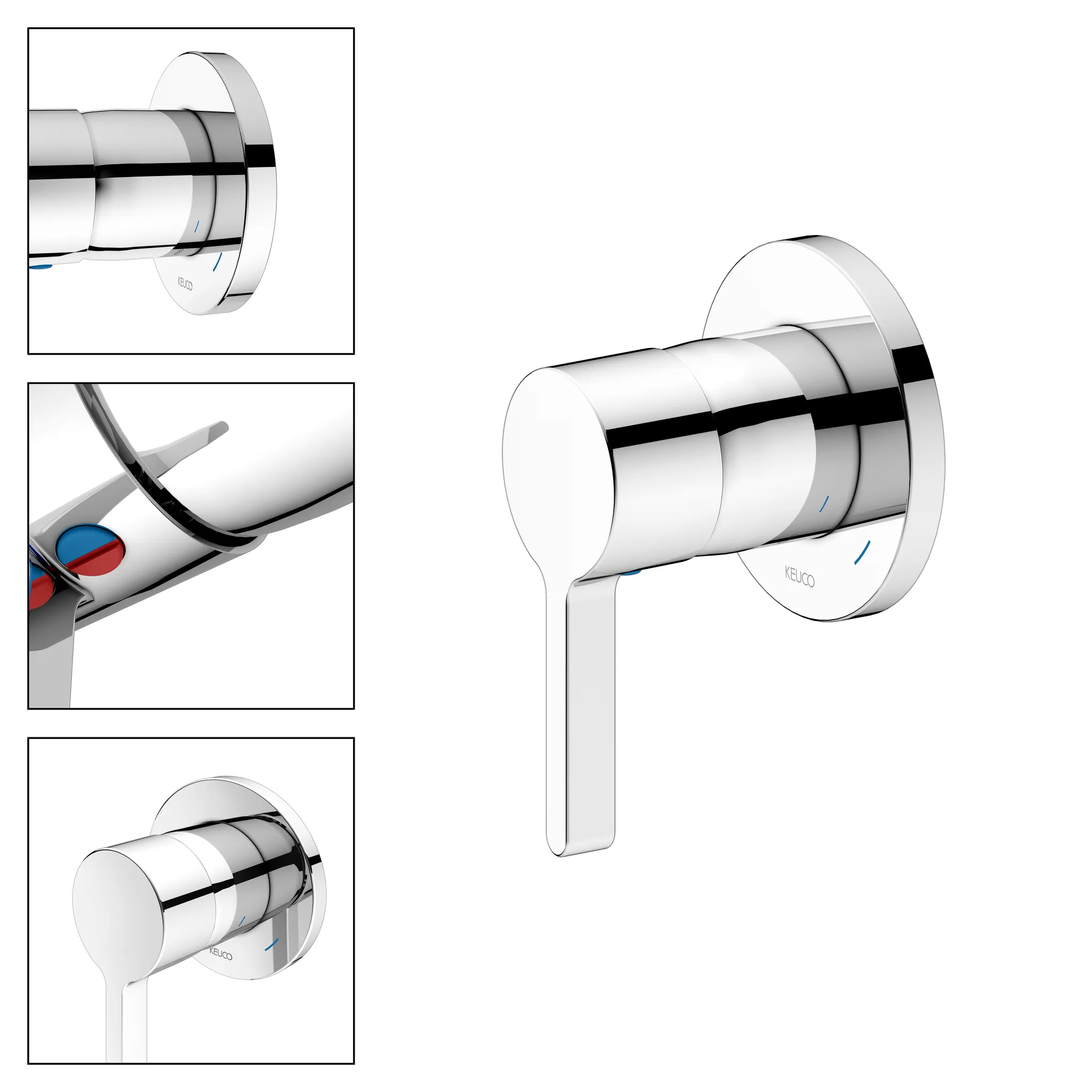 KEUCO EDITION 400 Einhebelmischer Unterputz verchromt KEUCO EDITION 400 Einhebelmischer Unterputz verchromt