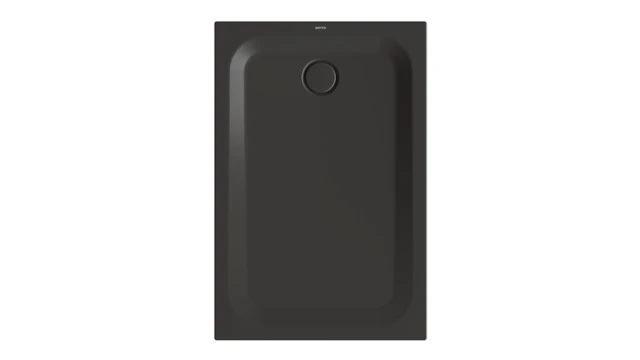 Bette rechteck Duschwanne „BetteUltra“ 1200 × 800 mm mit BetteAntirutsch Pro, ohne Oberflächenveredelung, mit Minimum-Wannenträger, in Anthracite