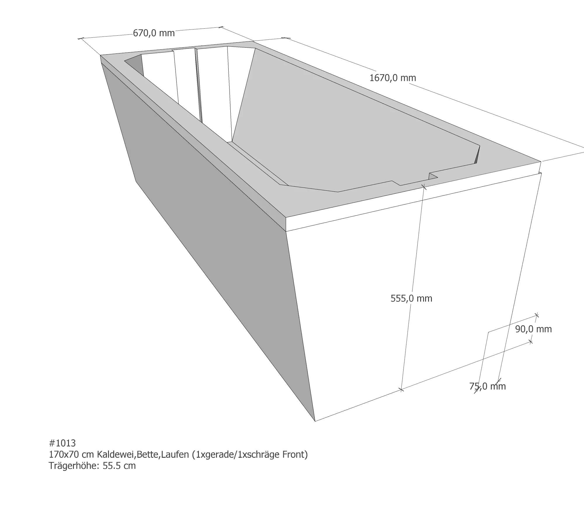 Badewannenträger für Wannenträger Bette Betteform, Kaldewei Saniform Plus, Laufen Pro 170x70x cm 170 × 70 cm Badewannenträger für Wannenträger Bette Betteform, Kaldewei Saniform Plus, Laufen Pro 170x70x cm 170 × 70 cm